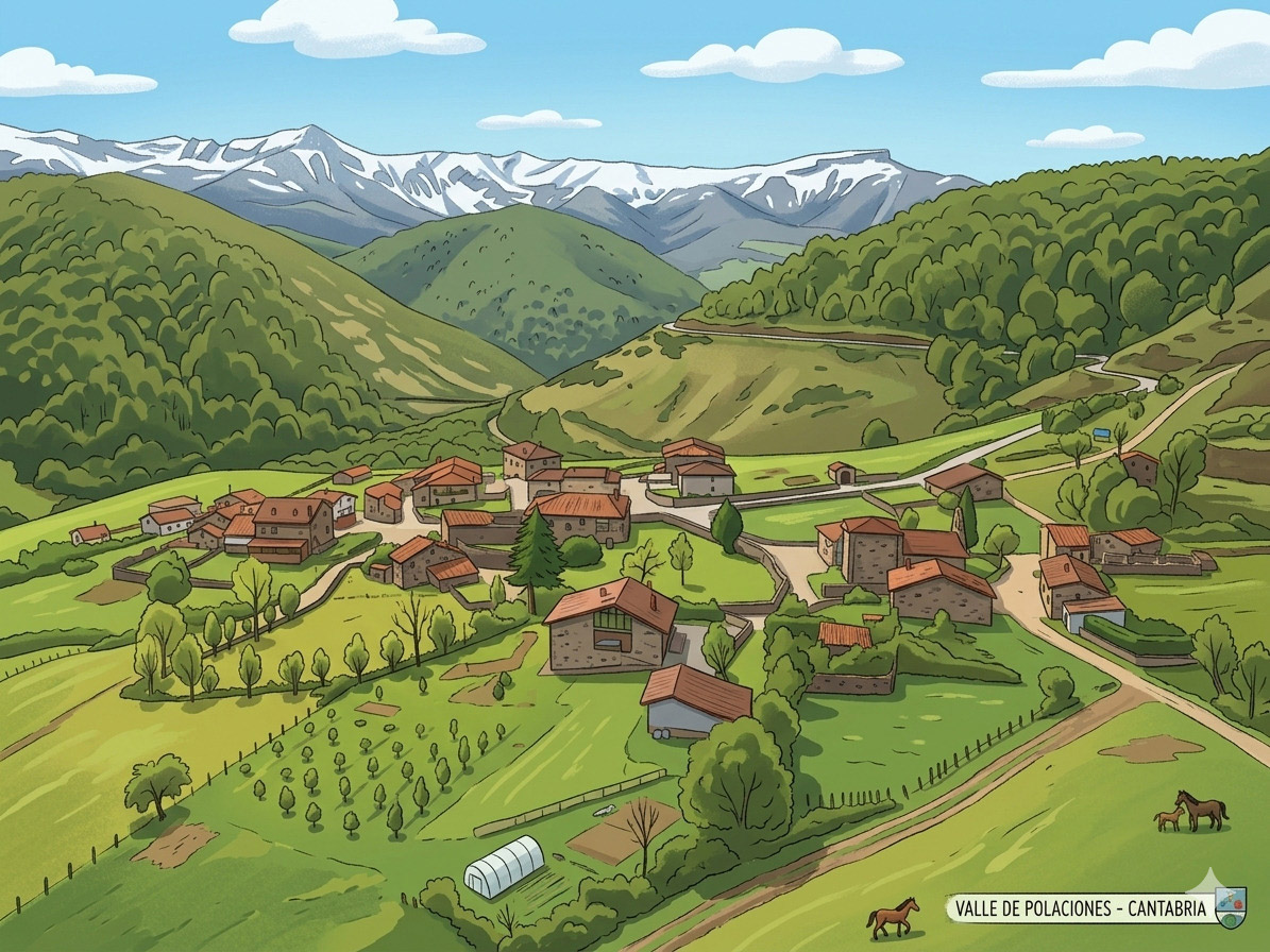 Pueblos de Polaciones Ilustración